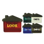 Customized House Shape Memo Clip w/Magnet on back