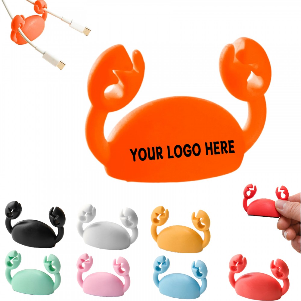 Crab Cord Organizer Cable Clip Custom Printed