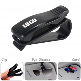 Logo Branded Multi Visor Sunglasses Clip Card Holder