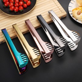 9.5" L Stainless Steel Serving Tongs Pasta Tong with Logo