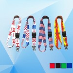 Promotional Dye Sublimation Breakaway Lanyard with Metal Clip