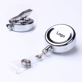 Metal Badge Reel with Alligator Clip with Logo  Metal Badge Reel with Alligator Clip with Logo
