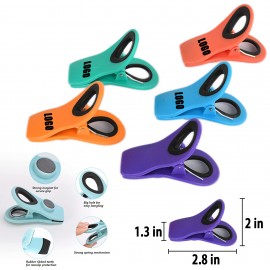 Customized 5 Pcs Food Bag Clips With Magnet  Customized 5 Pcs Food Bag Clips With Magnet