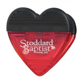 Logo Branded Heart Magnetic Clip