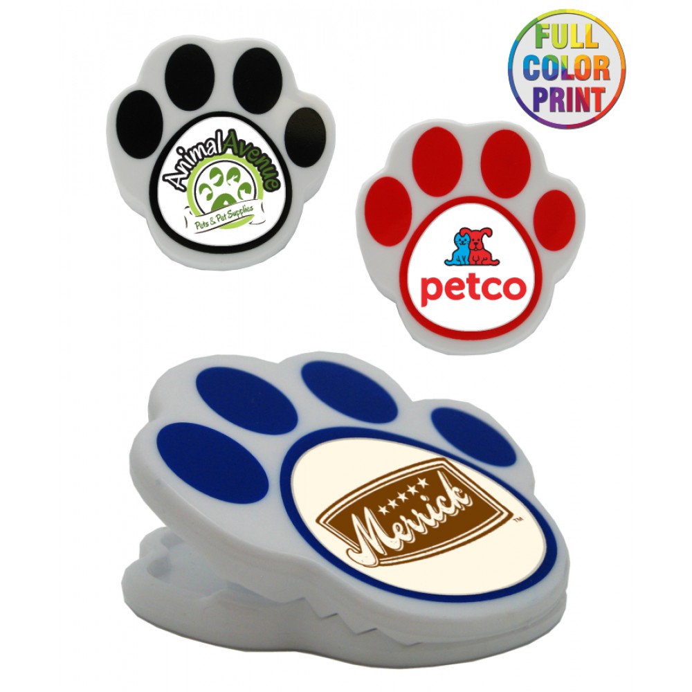Heavy-Duty Pet Paw Magnet Clip with Logo Heavy-Duty Pet Paw Magnet Clip with Logo
