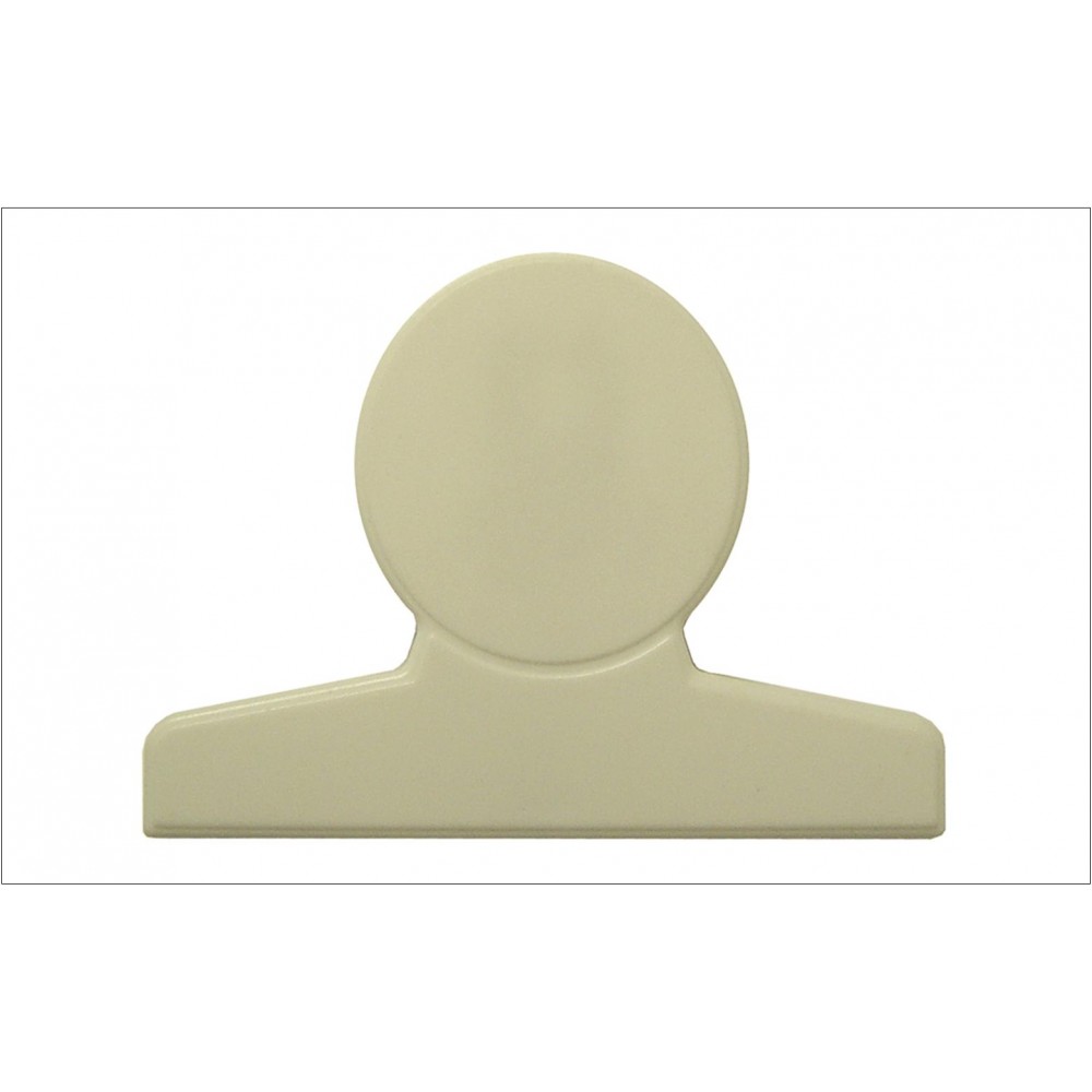 Round Bag Clip-4" White with Logo Round Bag Clip-4" White with Logo