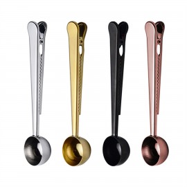 Customized Food Grade Measuring Coffee Scoop with Clip  Customized Food Grade Measuring Coffee Scoop with Clip