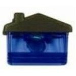 House Magnetic Memo Clip - Translucent Blue with Logo