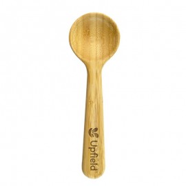 Bamboo Coffee Scoop & Clip with Logo  Bamboo Coffee Scoop & Clip with Logo