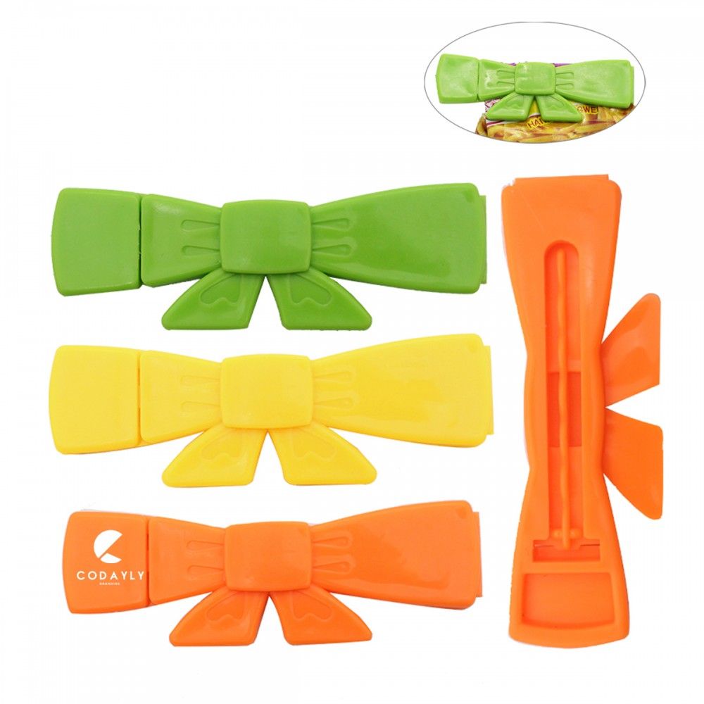 Customized Bow Shape Food Bag Sealing Clips (Economy Shipping) Customized Bow Shape Food Bag Sealing Clips (Economy Shipping)