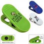 Magnetic Bottle Opener/Bag Clip (Full Color Digital) with Logo