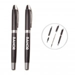 Elegant Metal Ball Pen w/Pocket Clip Logo Branded