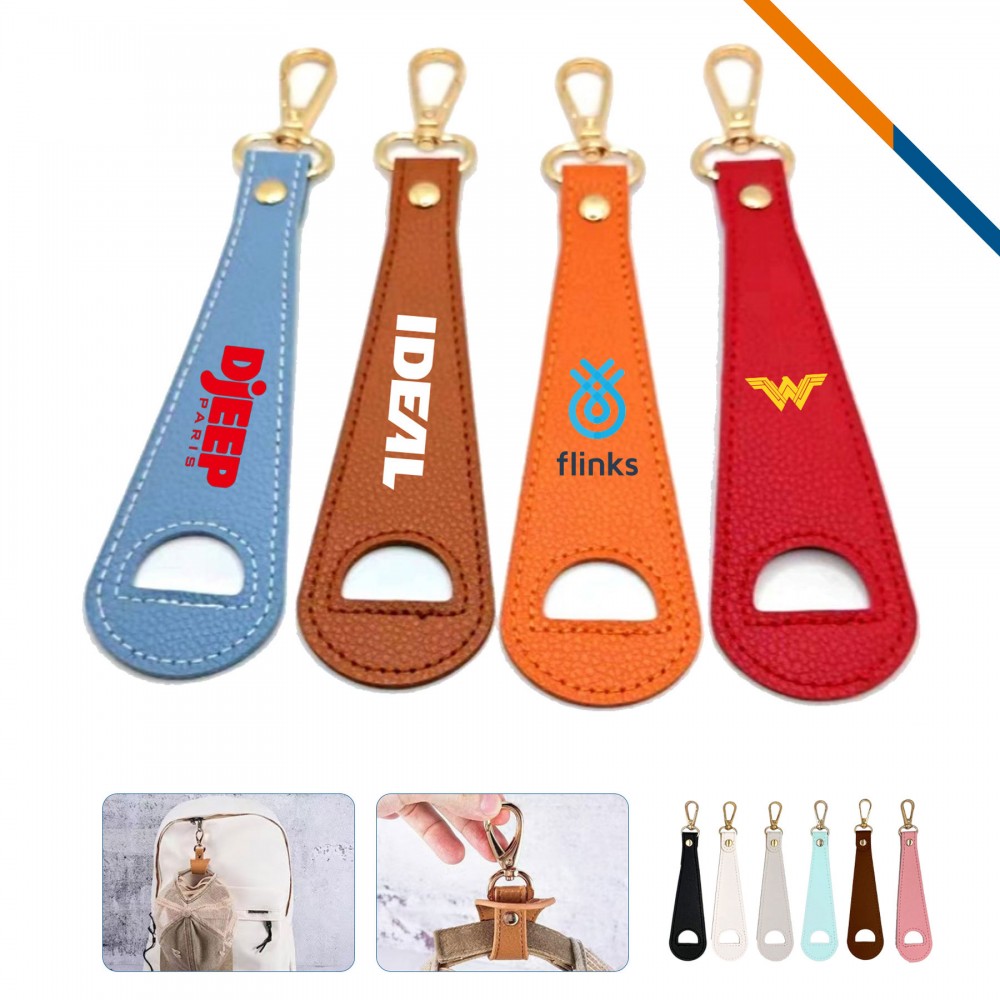 Custom Printed Caphug PU Leather Hat Clip