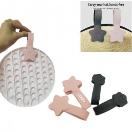 Silicone Magnetic Hat Clip with Logo  Silicone Magnetic Hat Clip with Logo