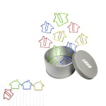 Custom House Shaped Paper Clips in Tin Box