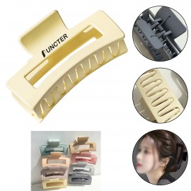 Hair Clips for Women Large Neutral Rectangle Hair Clips (Large) with Logo