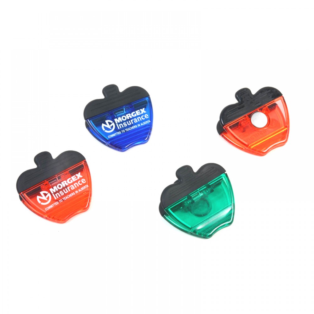 Apple Shaped Magnetic Clip with Logo Apple Shaped Magnetic Clip with Logo