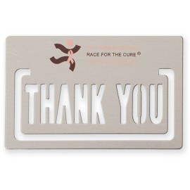 Logo Branded Thank You Rectangle Standard Bookmark