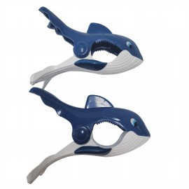 Logo Branded Whale Beach Towel Clips