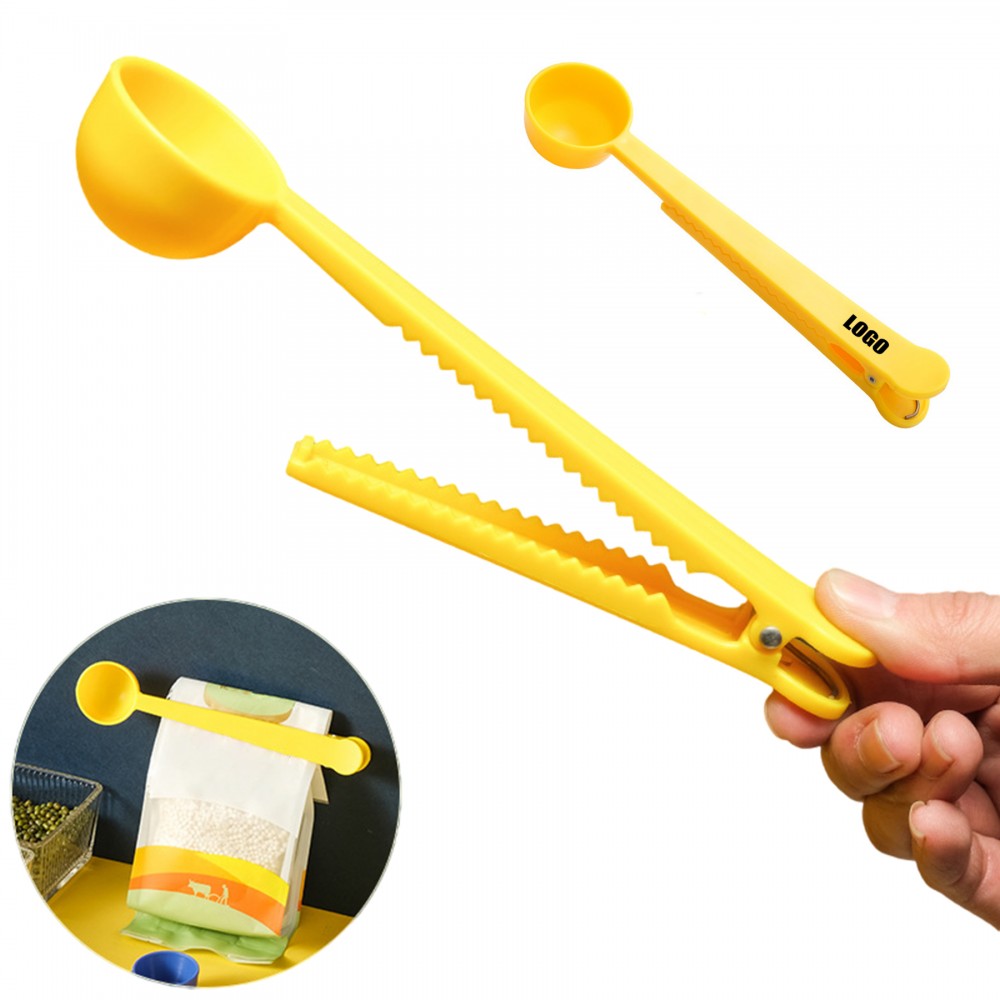 Scoop Spoon With Seal Clip with Logo