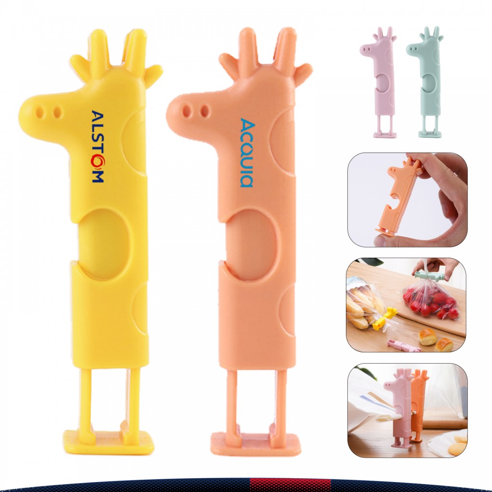 Deer Spring Sealing Clip Custom Printed