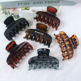 Neutral Rectangle Hair Claw Clips Hair Clips Logo Branded