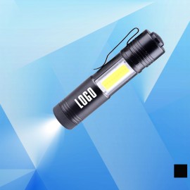 Outdoor LED Flashlight with COB and Clip with Logo