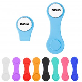 Customized Magnetic Silicone Hat Clip with Golf Ball Marker