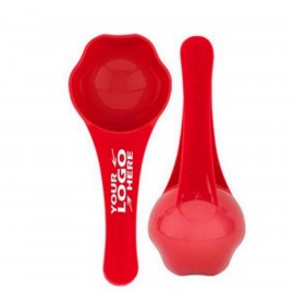 Plastic Measuring Spoon With Bag Clip with Logo