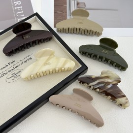 4.13" Big Hair Claw Clips Tortoise Shell For Women Celluloid Leopard Print Jaw Clips with Logo