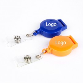 Telescopic Badge Reel with Strap Hole Custom Imprinted