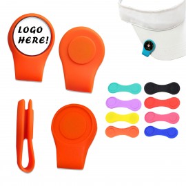 Silicone Ball Marker Hat Clip with Logo