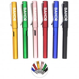 Metal Felt Ballpoint Pen w/ Pocket Clip Custom Imprinted