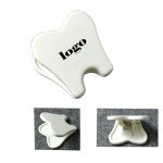 Personalized Plastic Tooth-Shaped Letter Clip/Ticket Holder