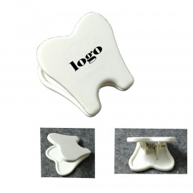 Personalized Plastic Tooth-Shaped Letter Clip/Ticket Holder  Personalized Plastic Tooth-Shaped Letter Clip/Ticket Holder
