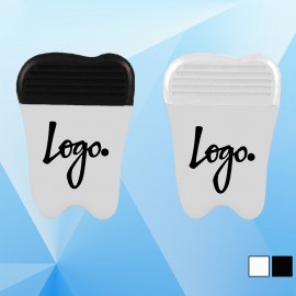 Large Tooth Shaped Magnetic Memo Clip with Logo