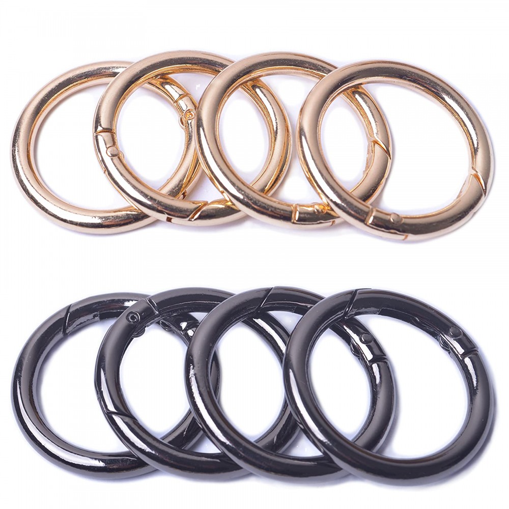 Logo Branded 1.25" O Ring Circle Carabiner Logo Branded 1.25" O Ring Circle Carabiner