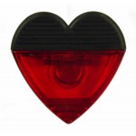 Jumbo Heart Shaped Magnetic Memo Clip with Logo