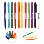 Medium Point Ball Pen w/Pocket Clip Logo Branded
