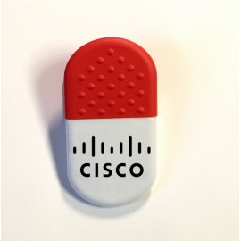 Logo Branded Large Pill Shaped Magnetic Memo Clip