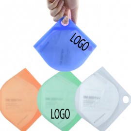 Silicone N95/KN95 Mask Storage Clip Logo Branded