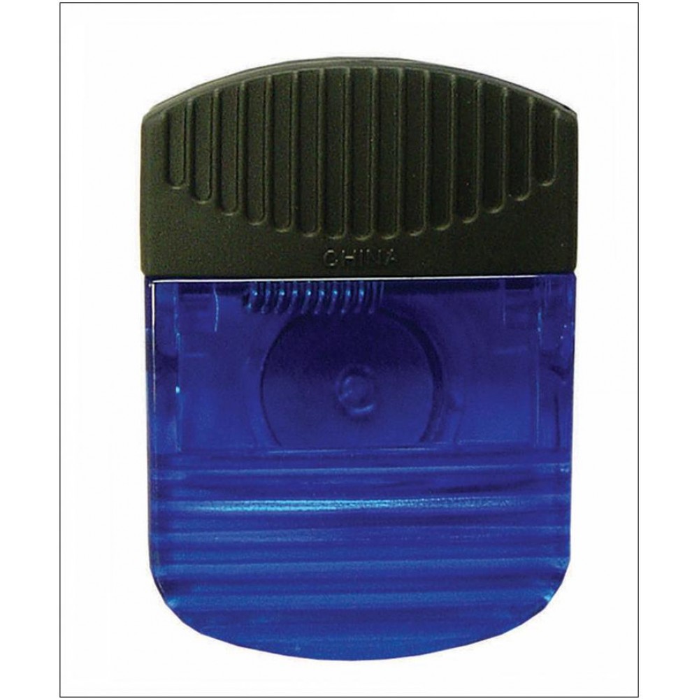 Magnetic Magna Memo Clip - Translucent Blue with Logo