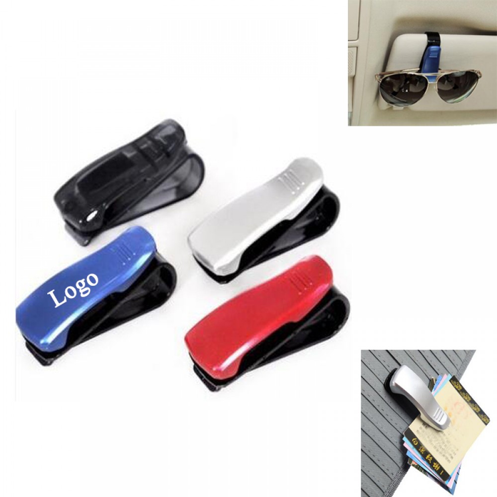 Multi-Function Sunglasses Car Clip with Logo