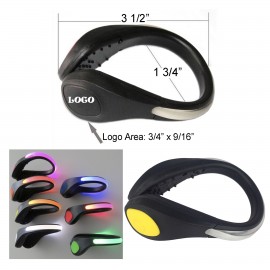 Safety LED Flashlight Shoe Clip with Logo