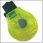 Customized Magnetic Lightbulb Memo Clip - Translucent Yellow - CLOSE OUT
