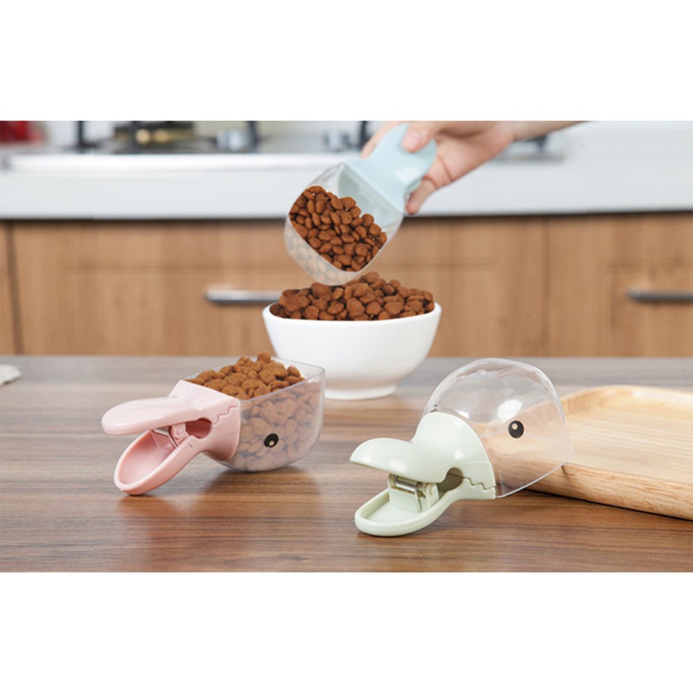 Duck Shape Pet Food Scoop With Clip with Logo Duck Shape Pet Food Scoop With Clip with Logo