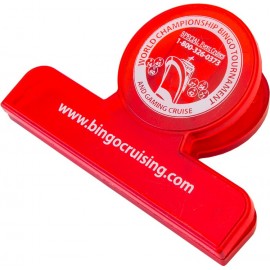 Promotional 4" Round Bag Clip