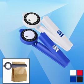 Bag Clip with Date Marker with Logo