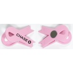 Jumbo Size Pink Ribbon Magnetic Memo Clip with Strong Grip with Logo