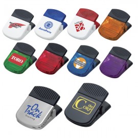 Personalized Square Food Clip w/Magnet Plastic Refrigerator Clip